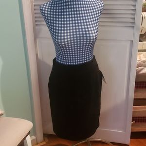 Vintage Leather pencil skirt